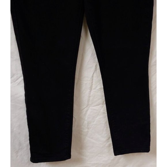 Signature Levis Strauss Womens Teens 8 Black High Rise Skinny Ankle Jeans 29x27 - Picture 3 of 10
